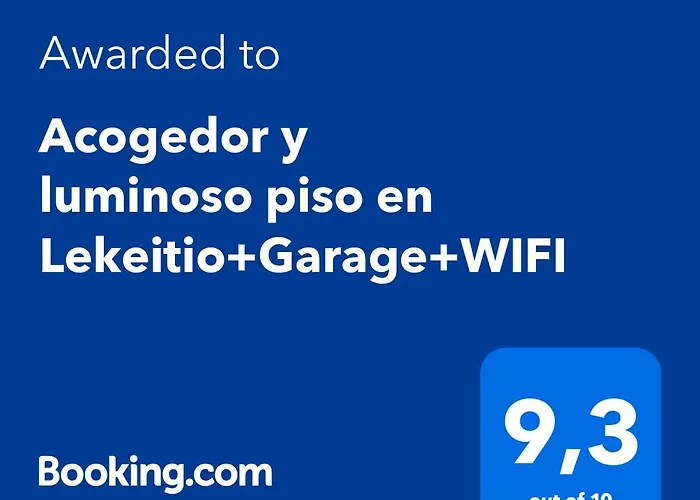 Lekeitio, Garaje Y Wifi Lägenhet